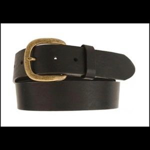 Justin Men's Basic Leather Work Belt, Black, Size 34